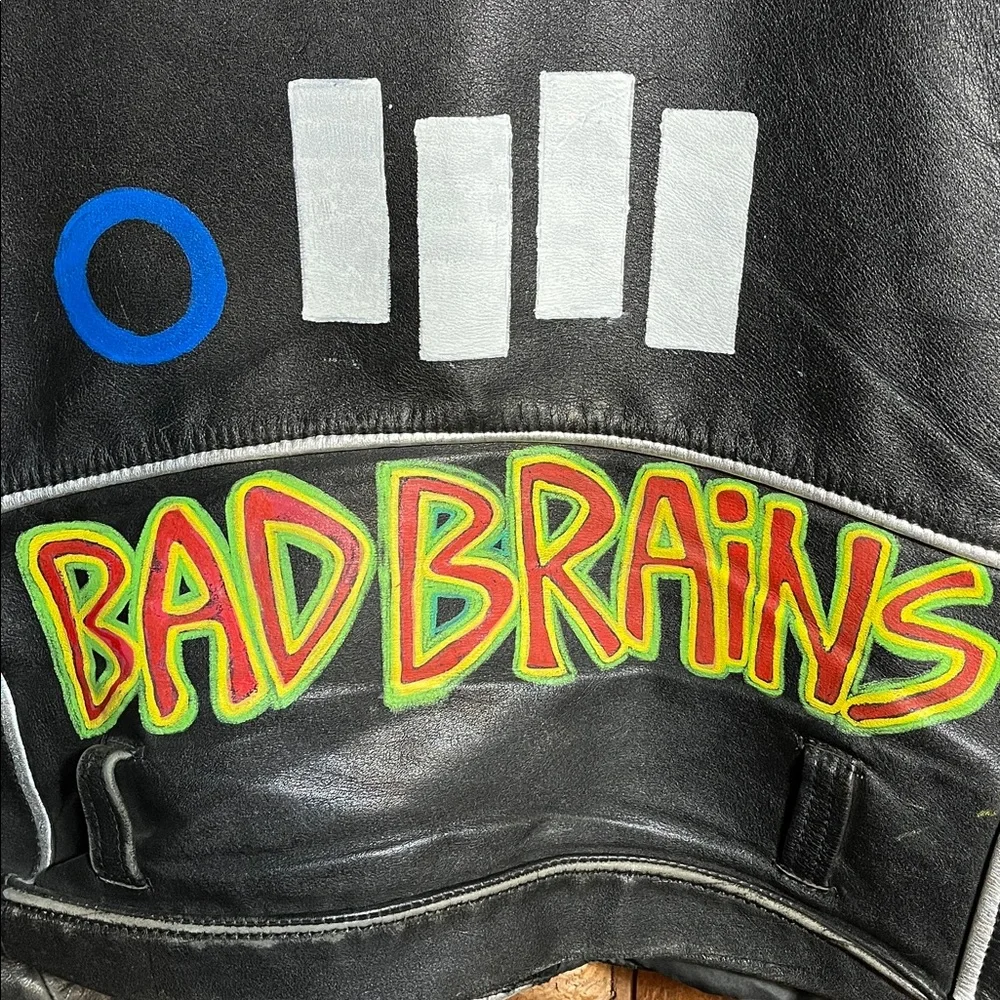 Vintage Custom Painted Punk Band Wilson Leather Jacket - Picture 10 of 11